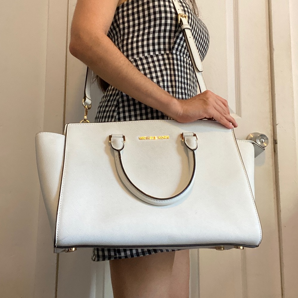 MICHAEL KORS White Office Bag